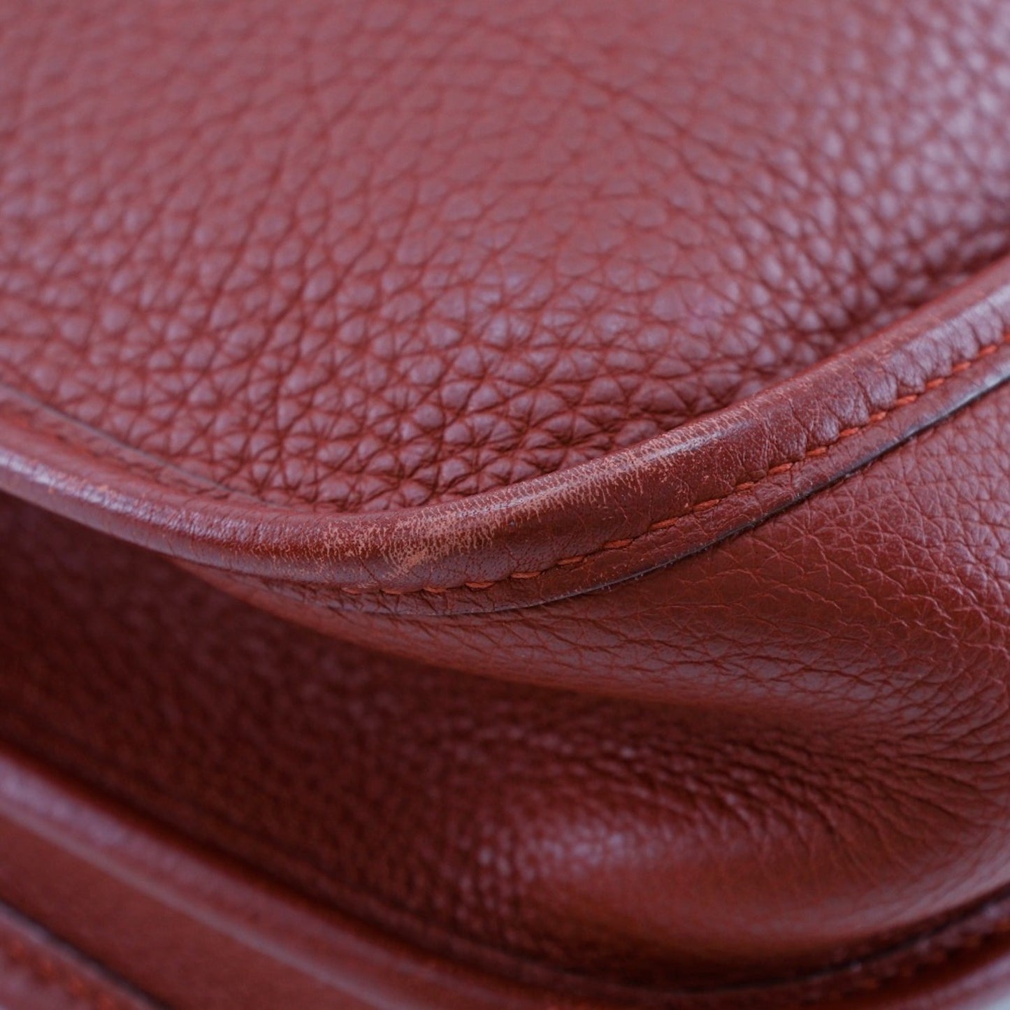 Hermes Color Taurillon Clemence Shoulder Bag Leather Red Shoulder Bag 2