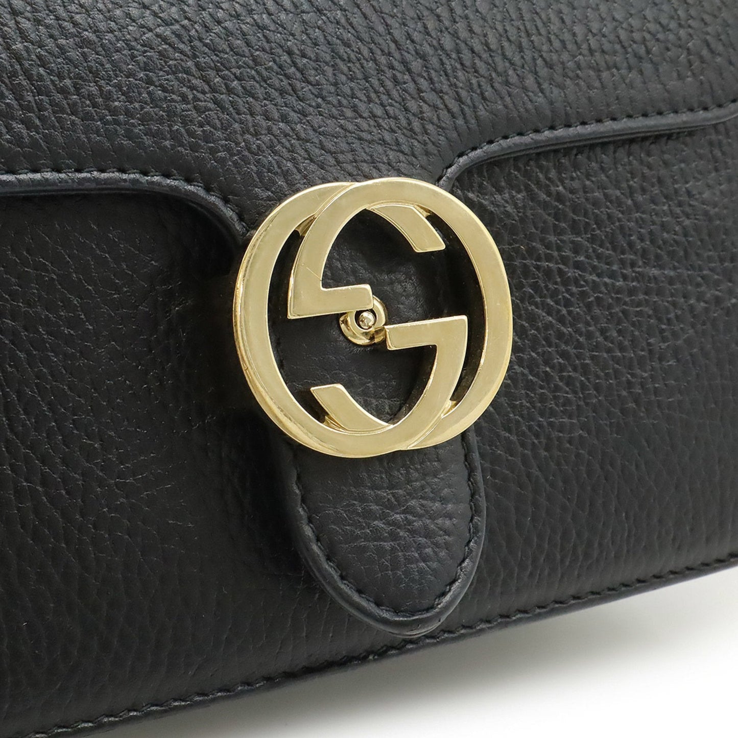 Gucci Black Leather Shoulder Bag
