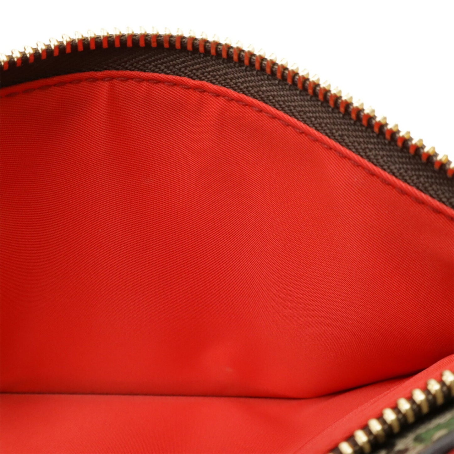 Gucci Beige Multi-Color Red Color Gg Supreme Canvas Leather Shoulder Bag
