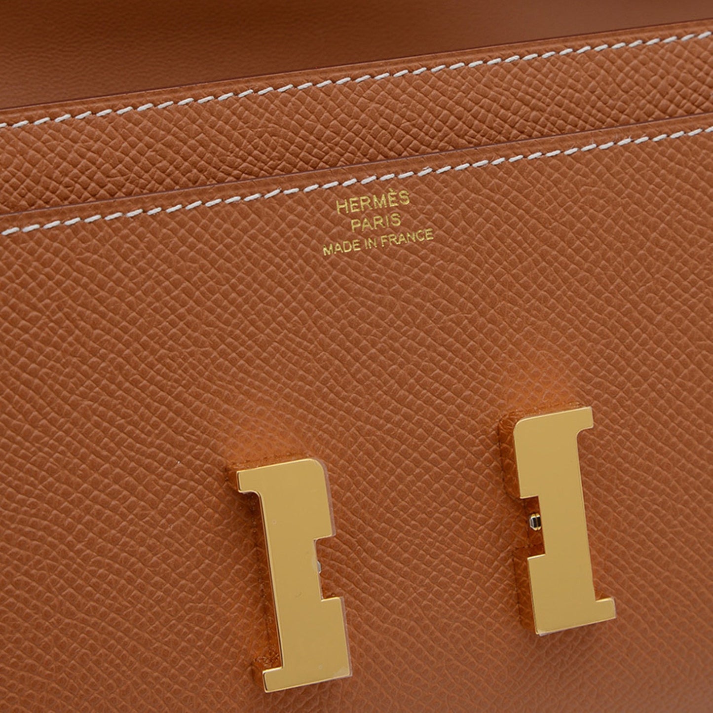 Hermes Constance Epsom Shoulder Bag Leather Gold