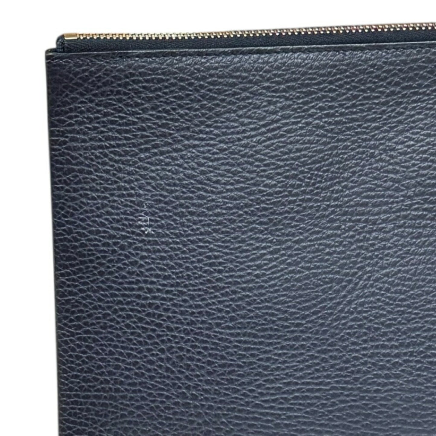 Gucci Navy Leather Clutch Bag