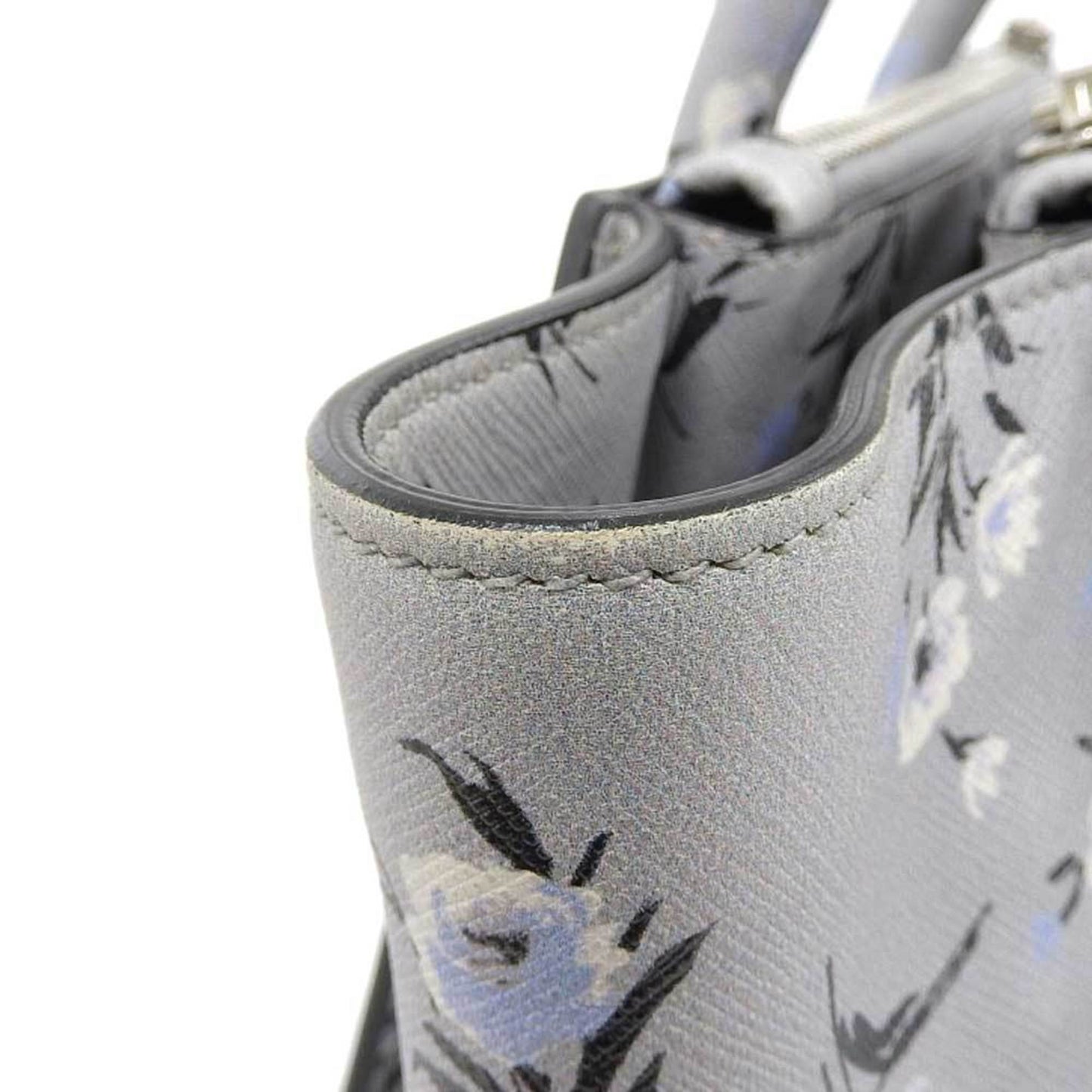 Prada Women Handbag Gray Travel Bag
