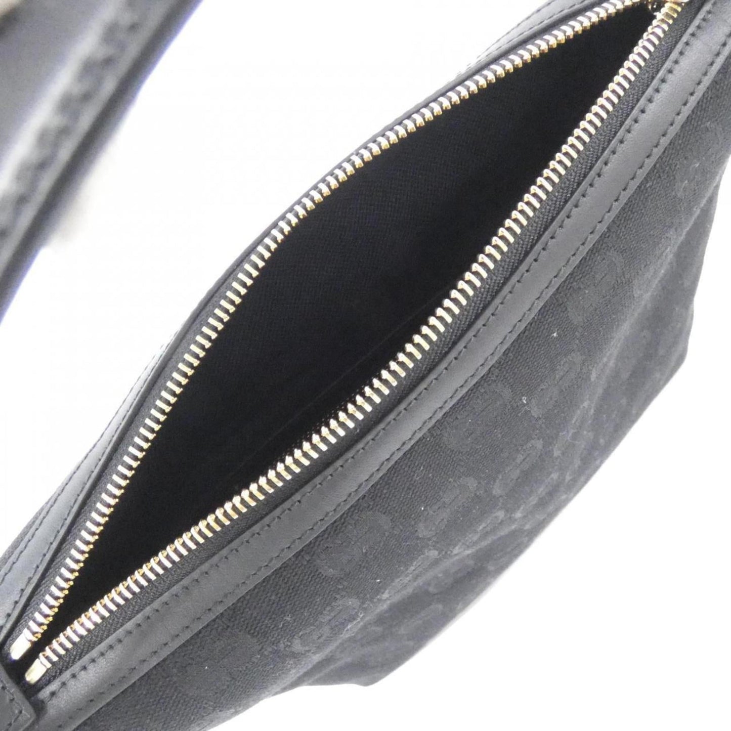 Gucci Black Gg Canvas Handbag
