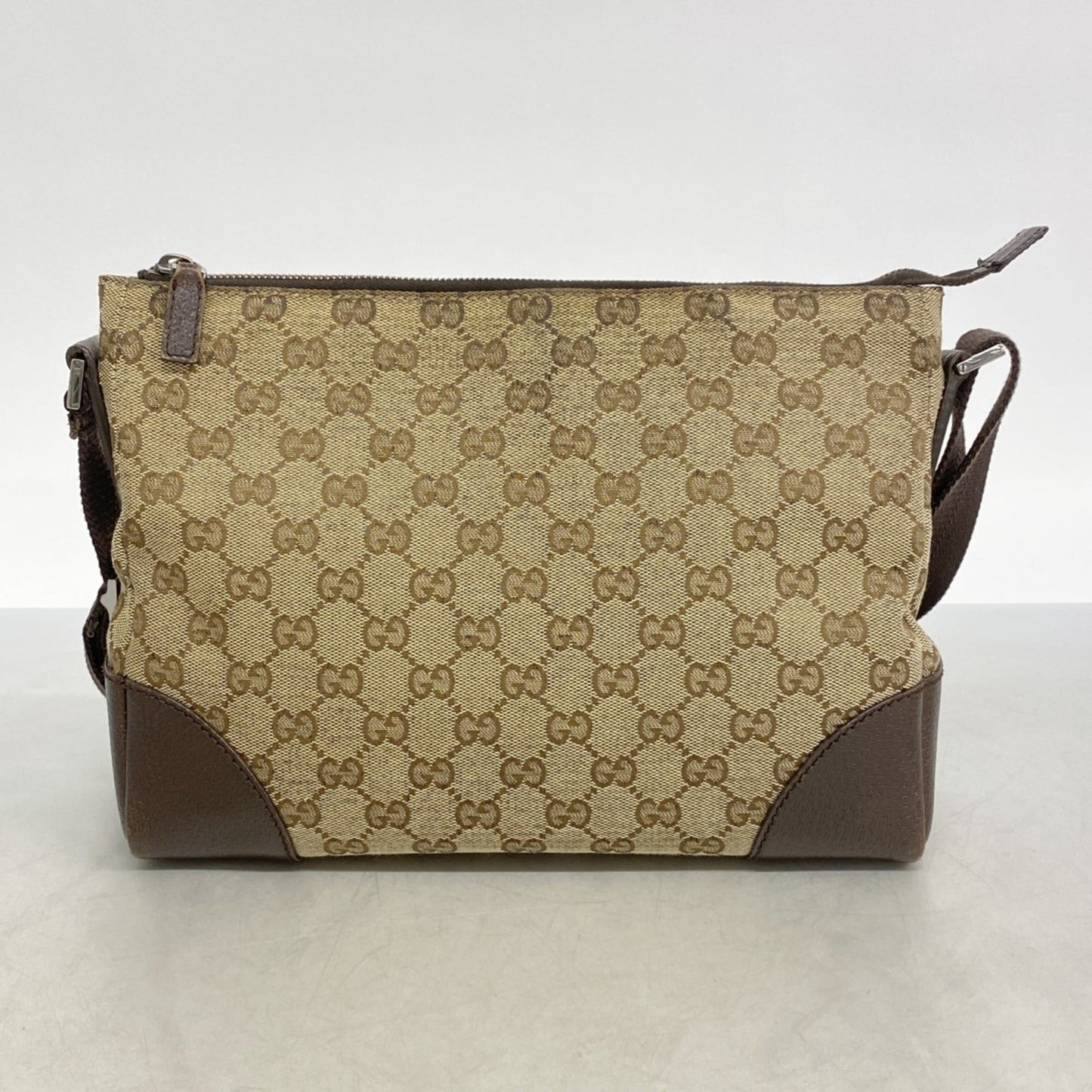 Gucci Brown Canvas Shoulder Bag