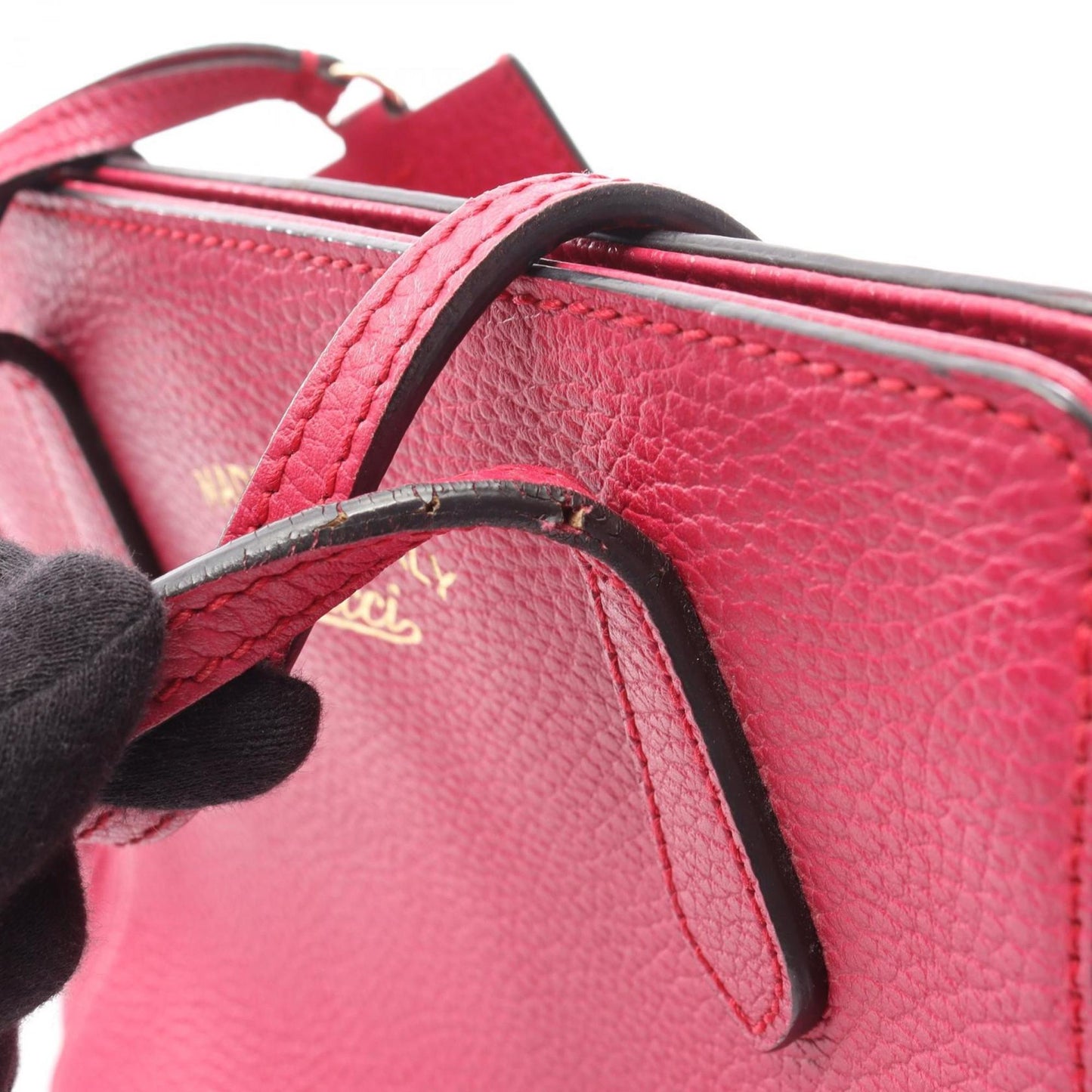 Gucci Pink Leather Handbag