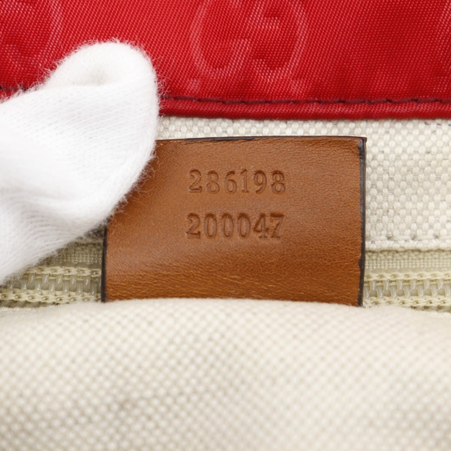 Gucci Red Color Nylon Boston Bag Handbag