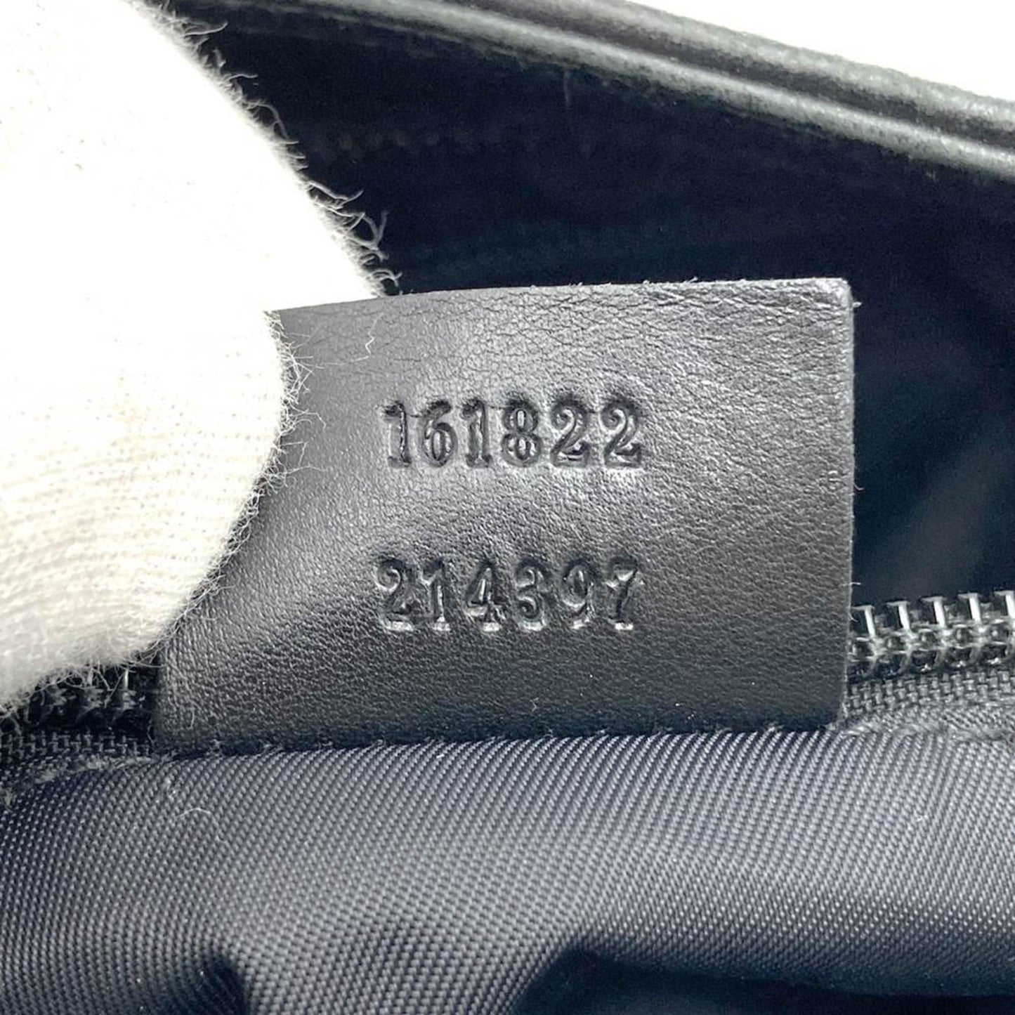 Gucci Black Nylon Leather Shoulder Bag