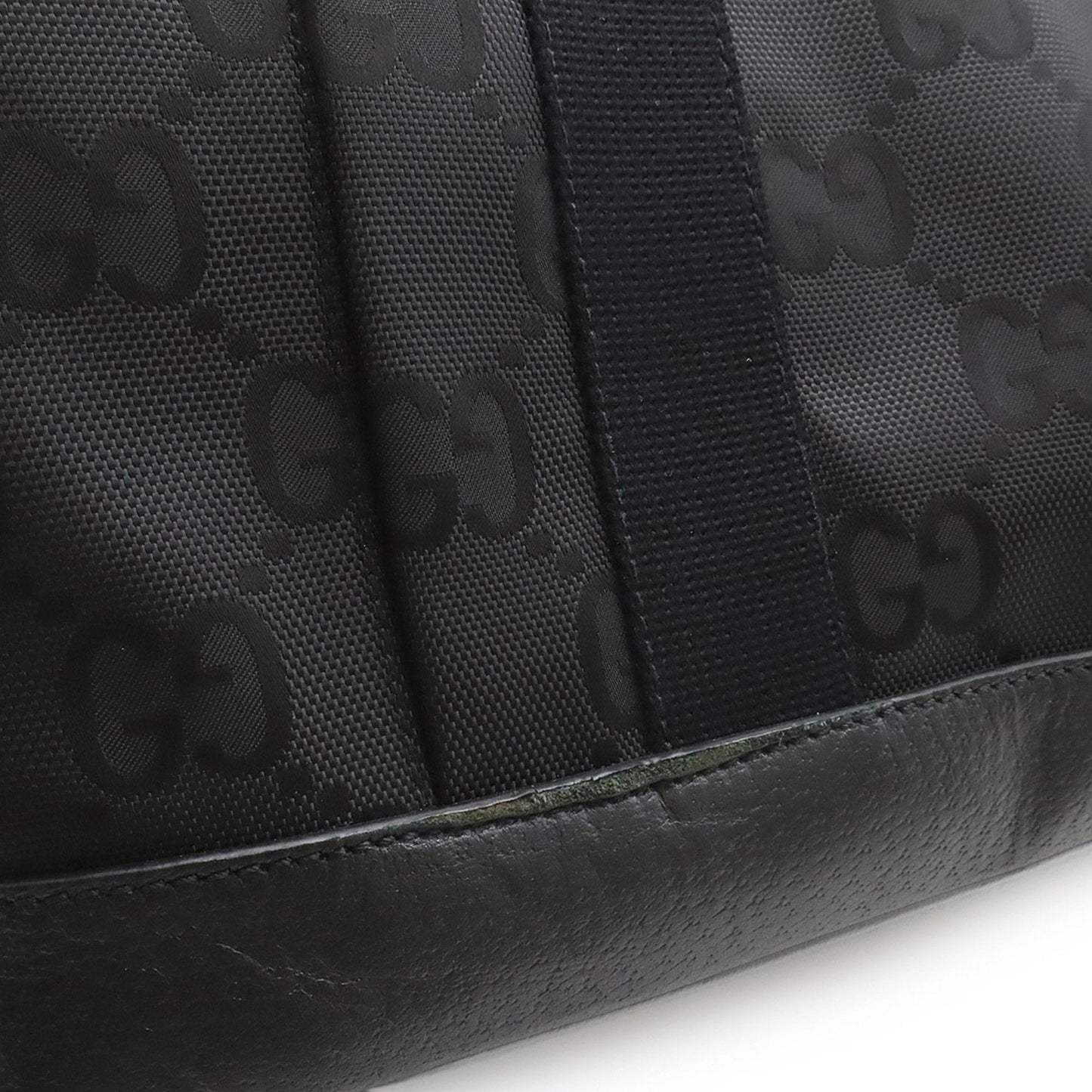 Gucci Black Nylon Canvas Shoulder Bag