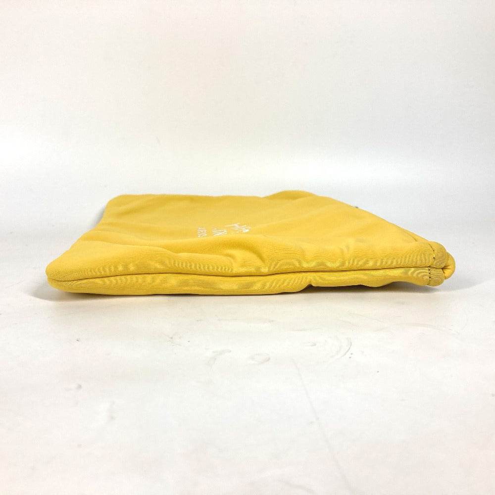 Hermes Clutch Bag Polyamide Neovan Mm Unisex Unisex Yellow