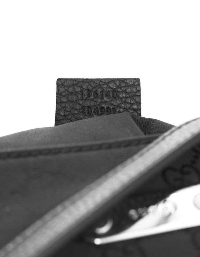 Gucci Black Monogram Shoulder Bag