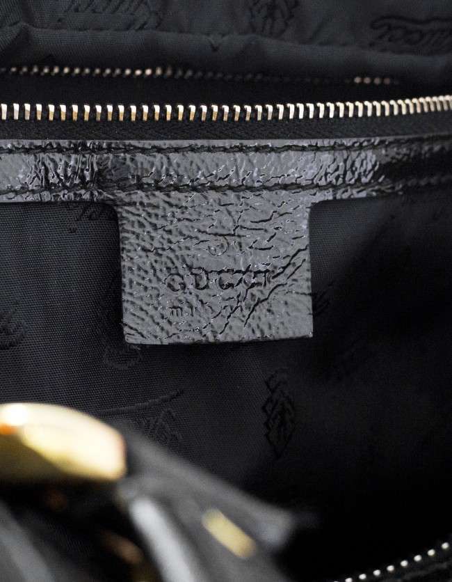 Gucci Grey & Black Aviatrix Hysteria Boston Handle Bag