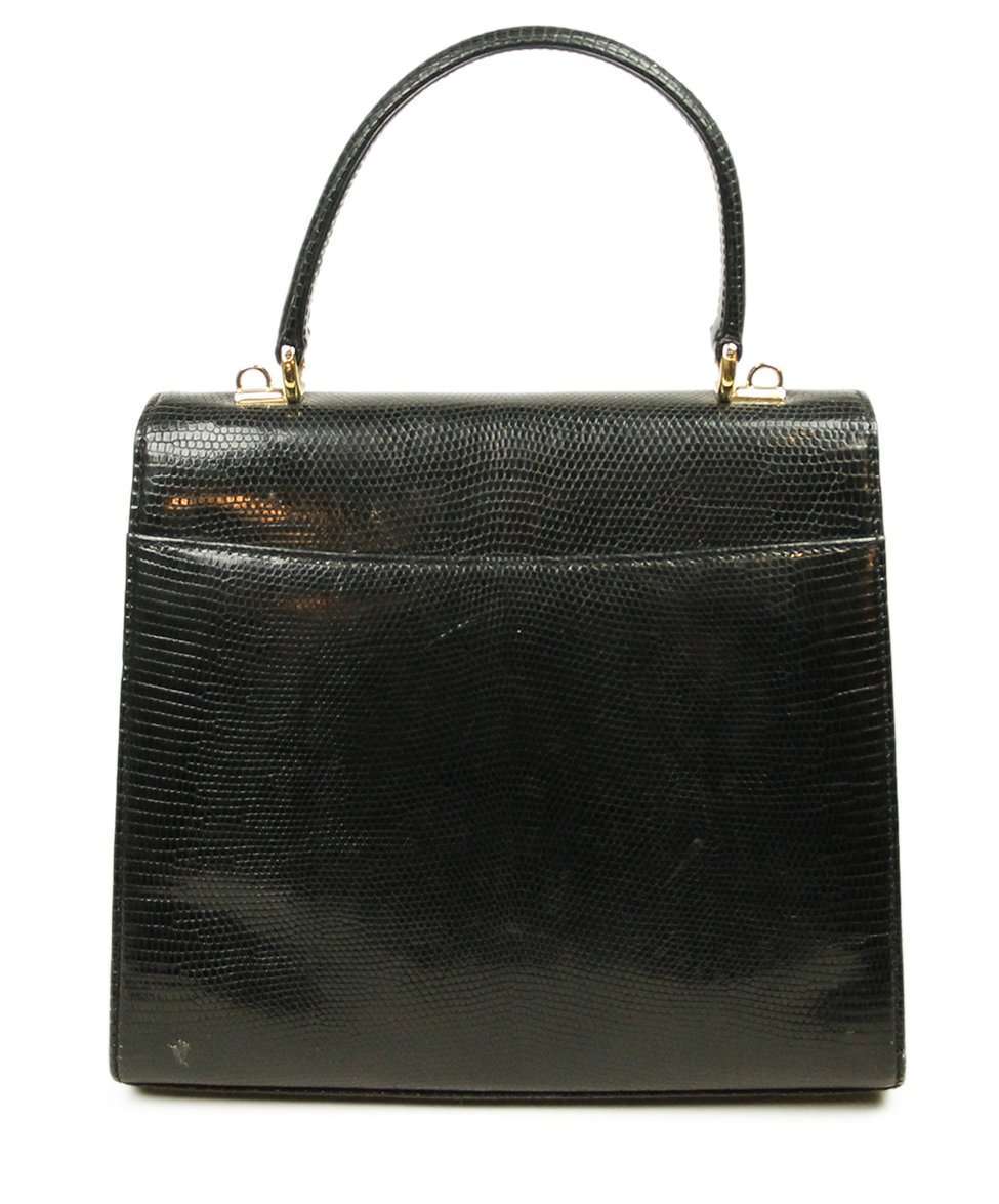 GUCCI BLACK LIZARD SATCHEL