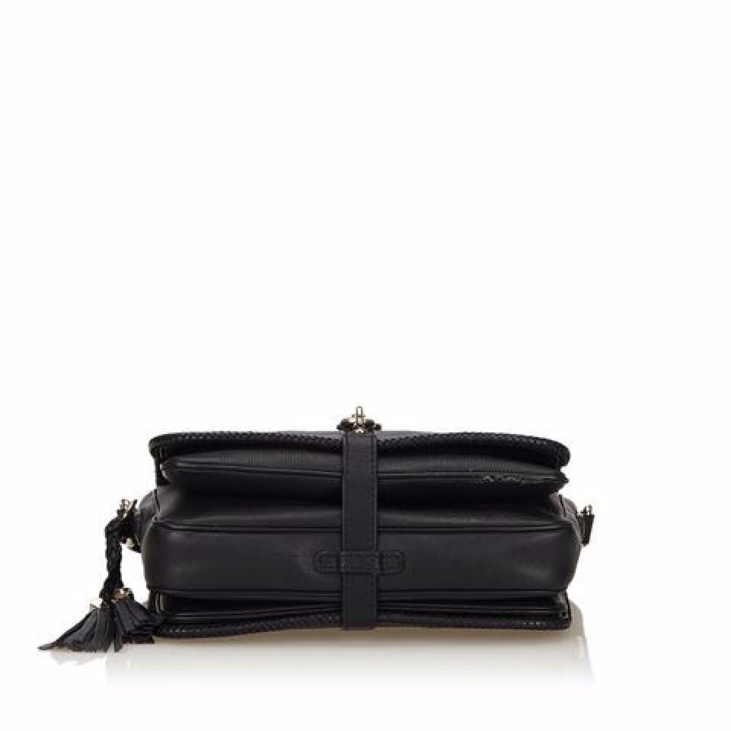 Black Gucci Leather Marrakech Messenger Bag