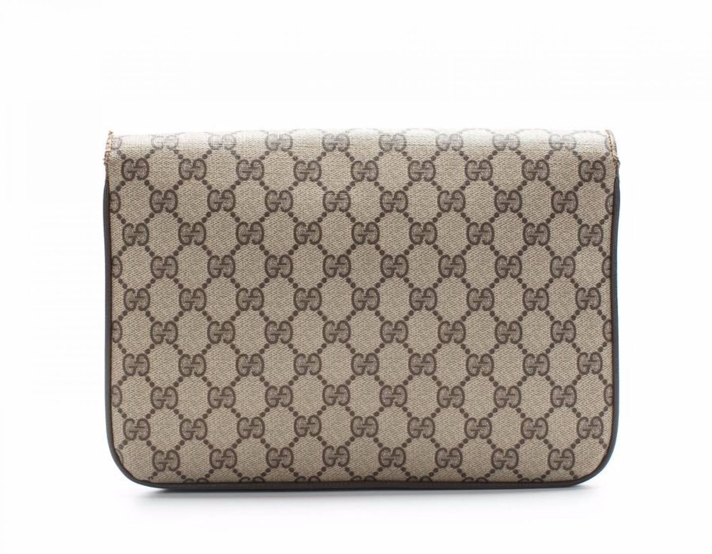 Gucci Beige Monogram GG Supreme Clutch Bag