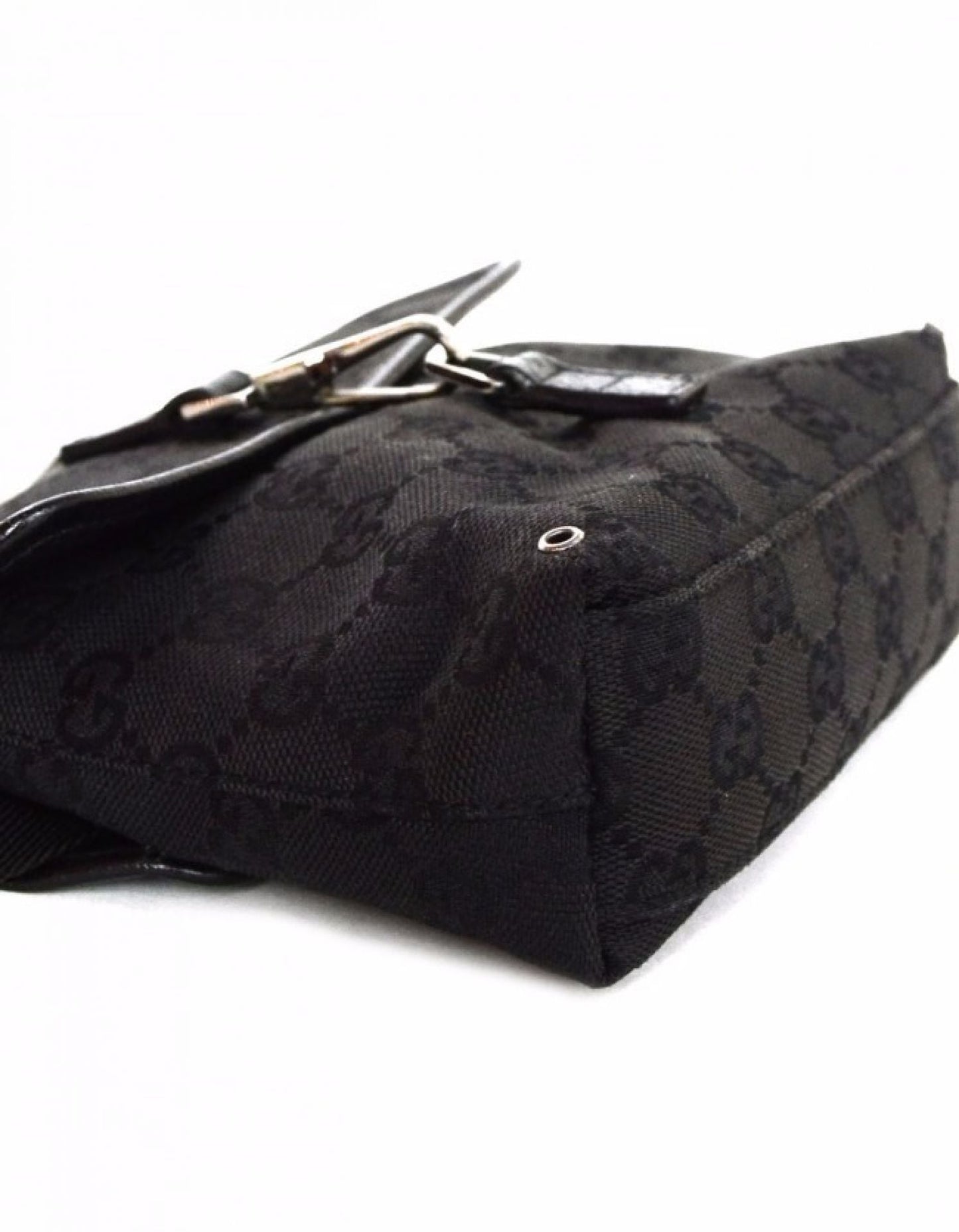 Gucci Black Monogram Pouch Belt Bag