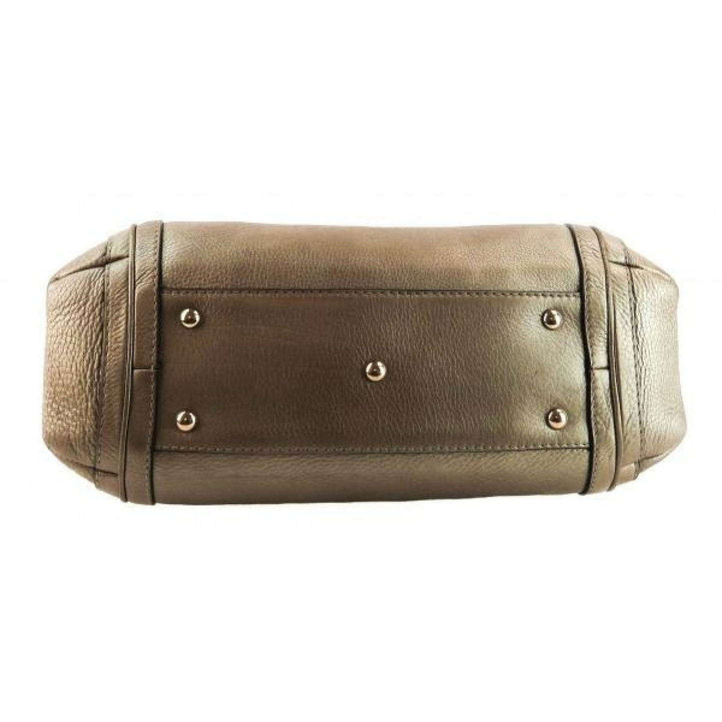 Gucci Gold Metallic Pebbled Leather Bella Hobo Bag