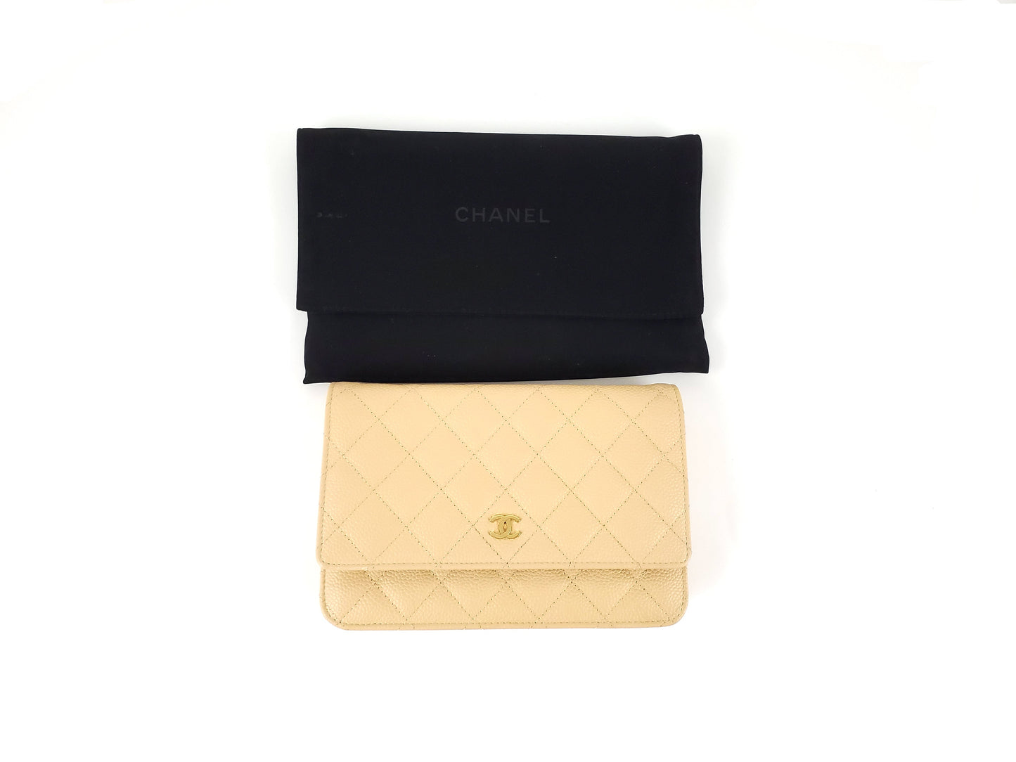 Chanel Caviar Quilted Wallet on the Chain Crossbody Bag