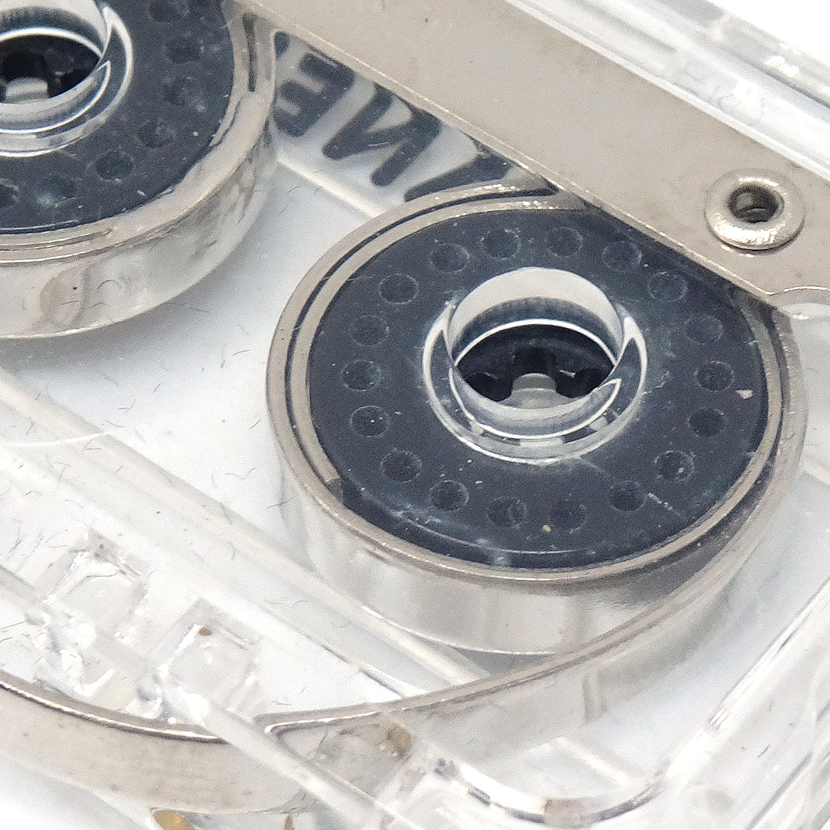 CHANEL Cassette Tape Brooch Pin Clear 04P 66451