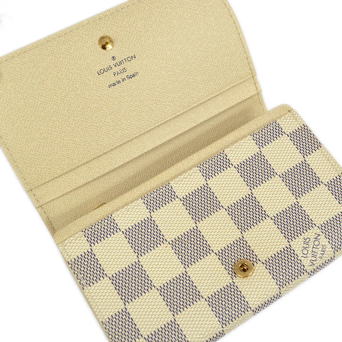 Louis Vuitton 2007 Damier Azur Portefeuille Tresol Purse Wallet