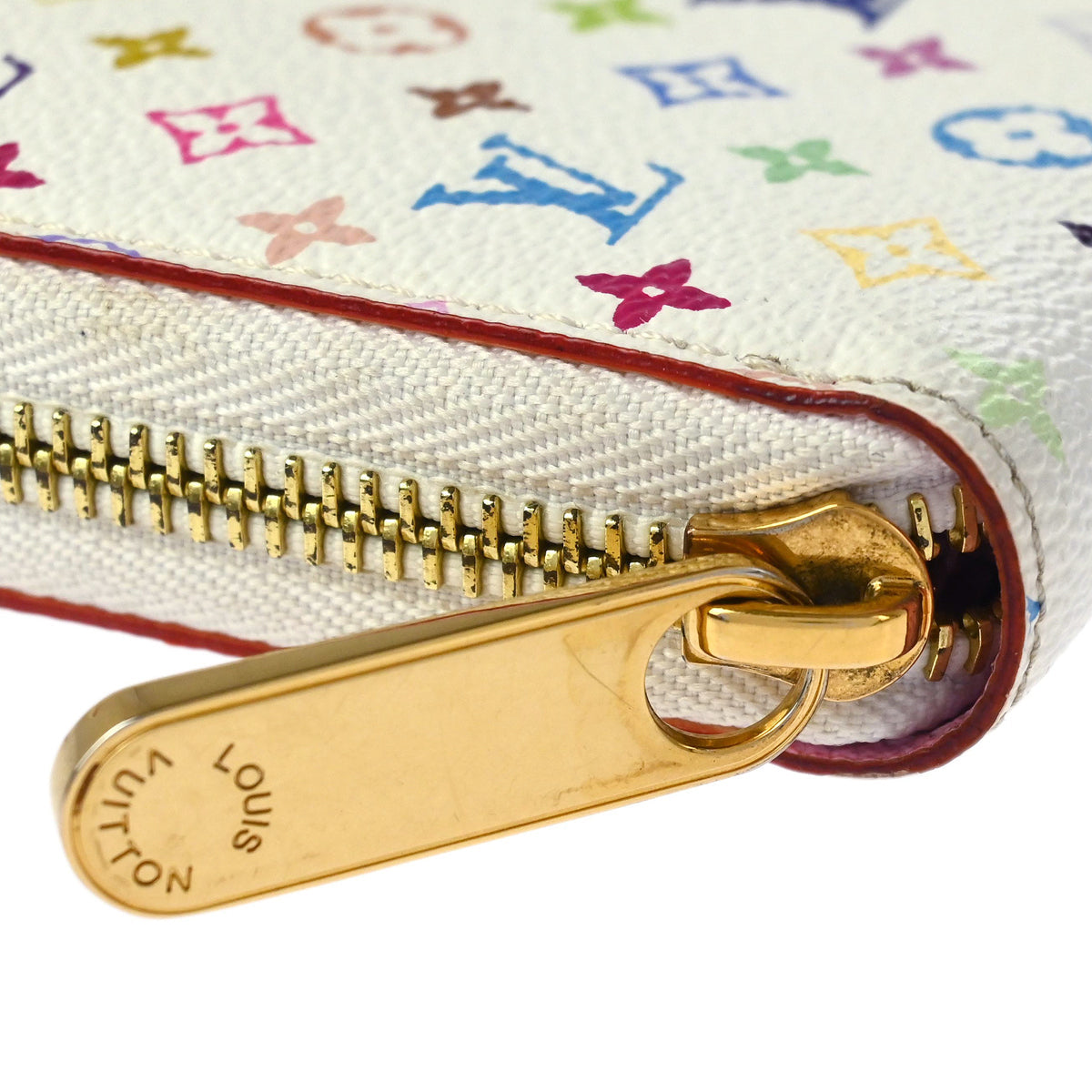 Louis Vuitton 2011 White Multicolor Zippy Wallet