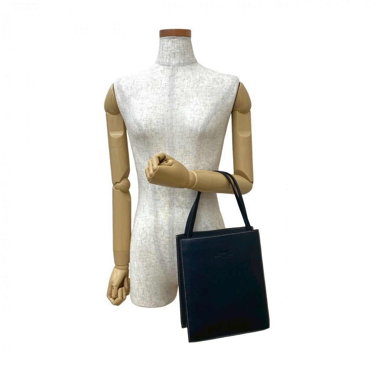 Hermes Handbag Taurillon Clemence Lucy Mm Navy Travel Bag