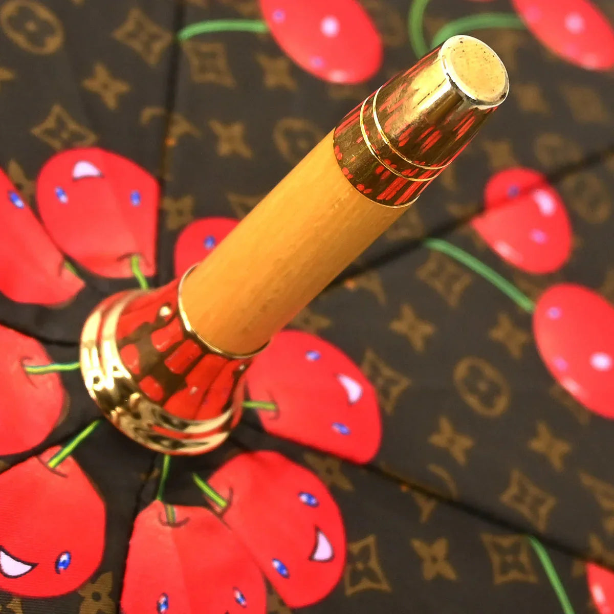 Louis Vuitton Monogram Cherry Parapluie Umbrella Fashion Accessory