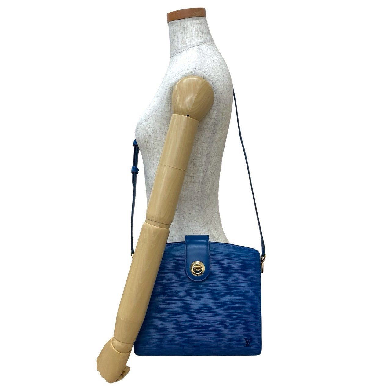 Louis Vuitton Epi Capuchin Leather Blue Hat