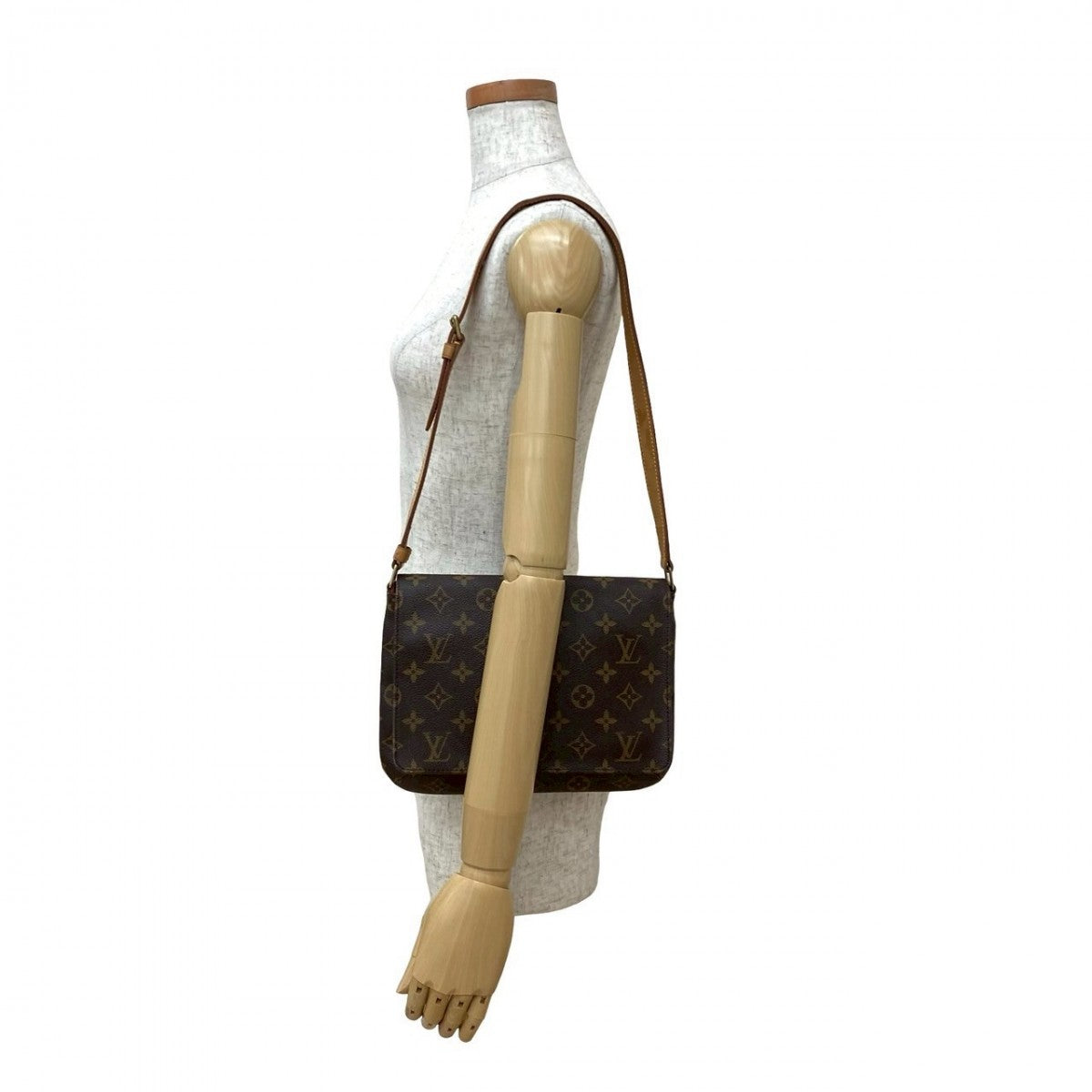Louis Vuitton M tte Tango Monogram Leather Brown Shoulder Bag