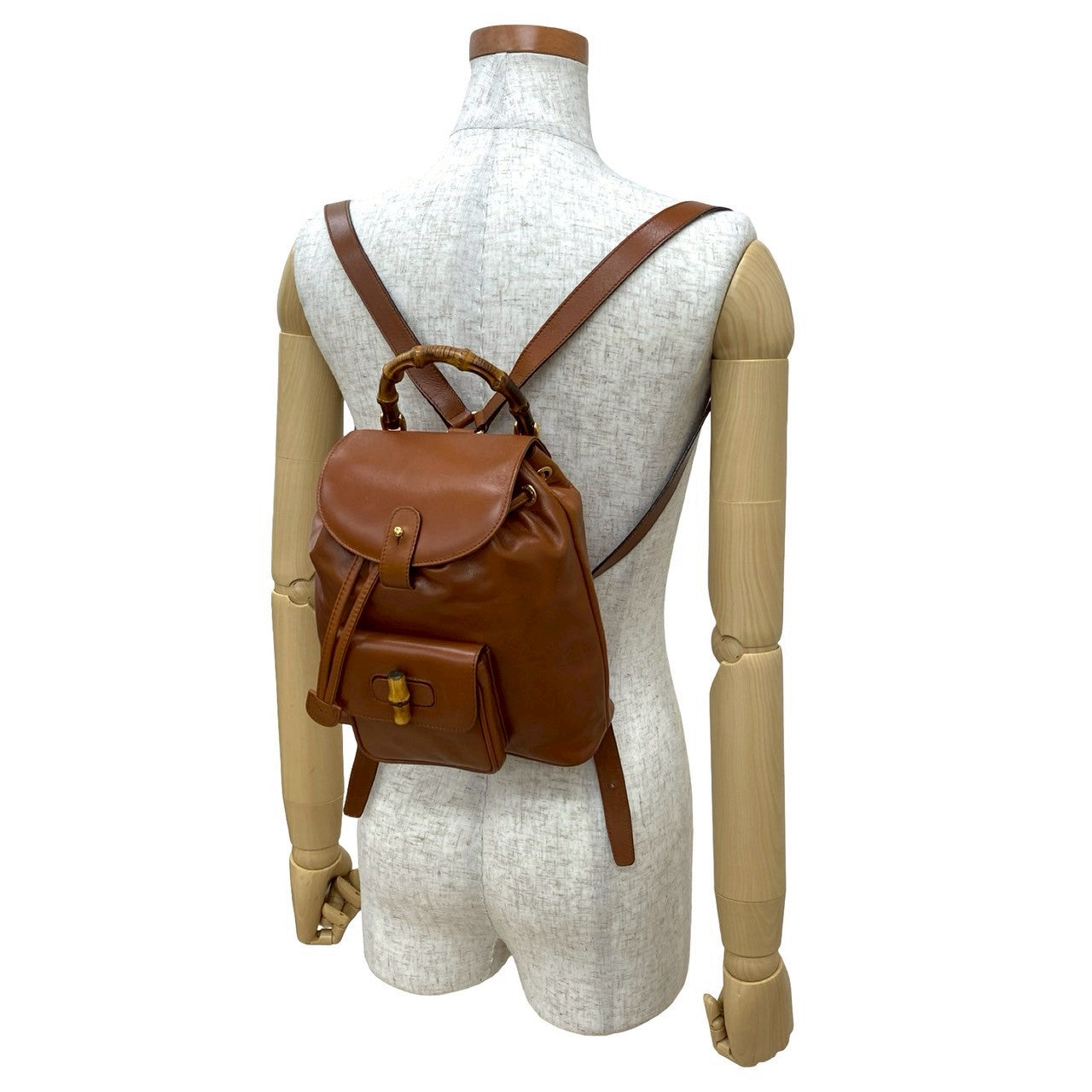 Gucci Backpack Bamboo Leather Brown 20250715Jpb434 3
