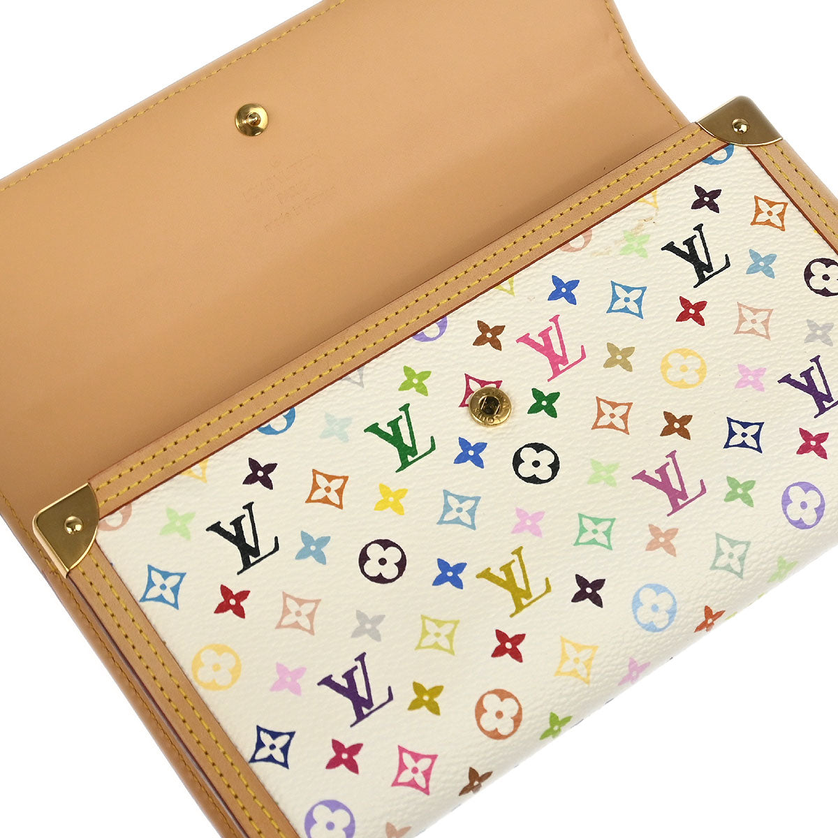 Louis Vuitton 2004 Multicolor Porte Tresor International Wallet Style 3