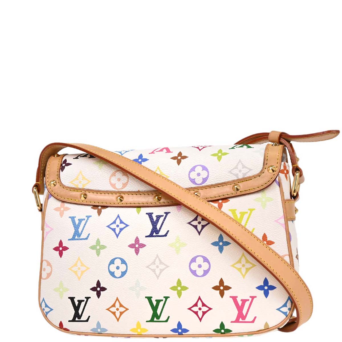 Louis Vuitton 2004 White Monogram Multicolor Sologne M92661