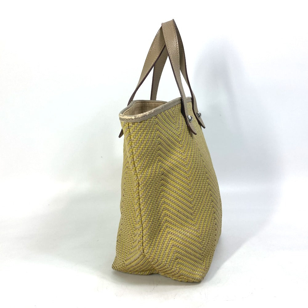 Hermes Tote Bag Polyester Type Handbag Kaba Chennai Pm Leather Yellow