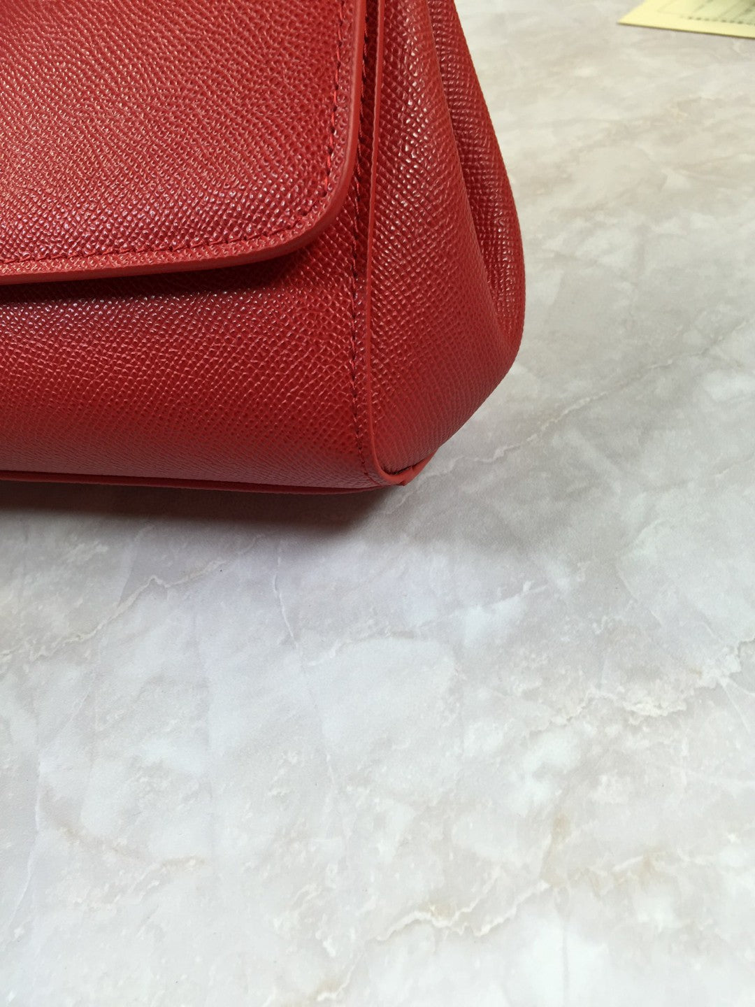 Top Quality Sicily Handbag In Dauphine For Red Medium Travel Bag