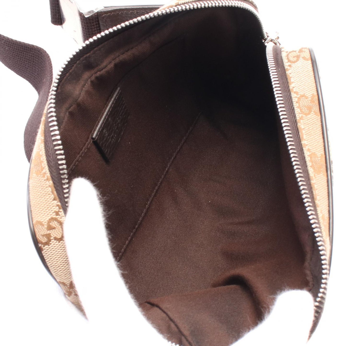 Gucci Waist Bag Leather Canvas Travel Bag 6