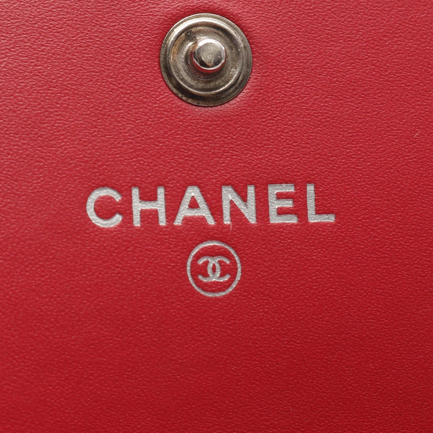 Chanel Coco Mark Grained Calfskin Long Wallet