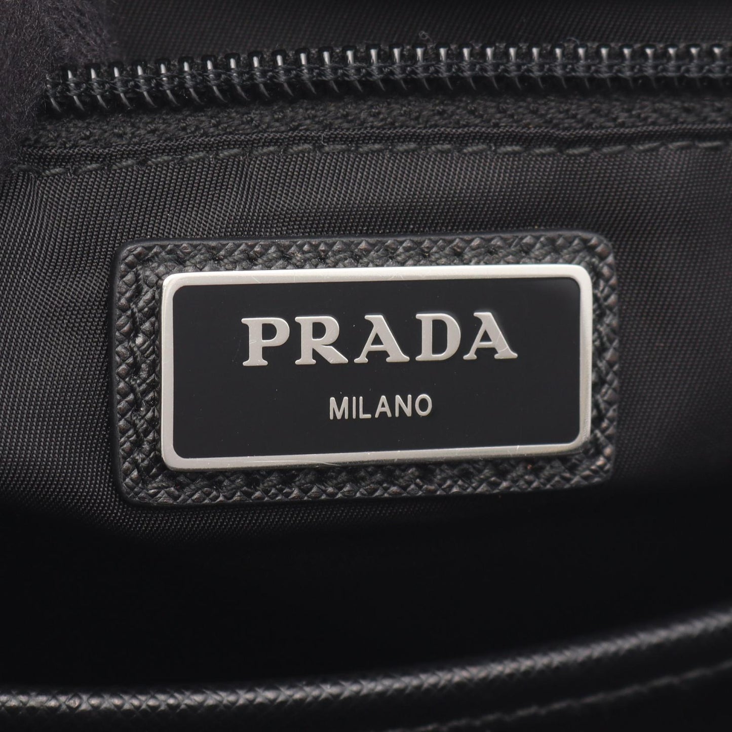 Prada Backpack Leather Nylon Nylon Leather Backpack