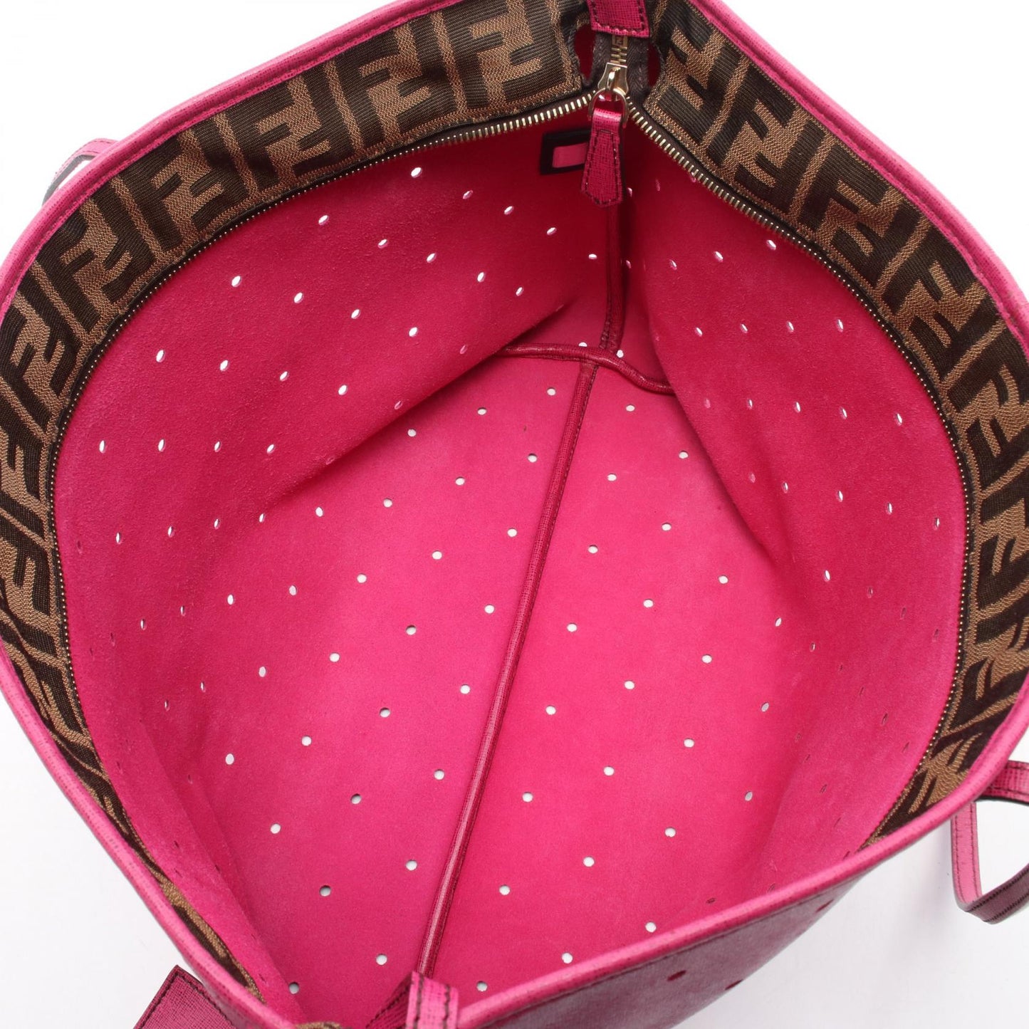 Fendi Pvc Coated Tote Bag Canvas