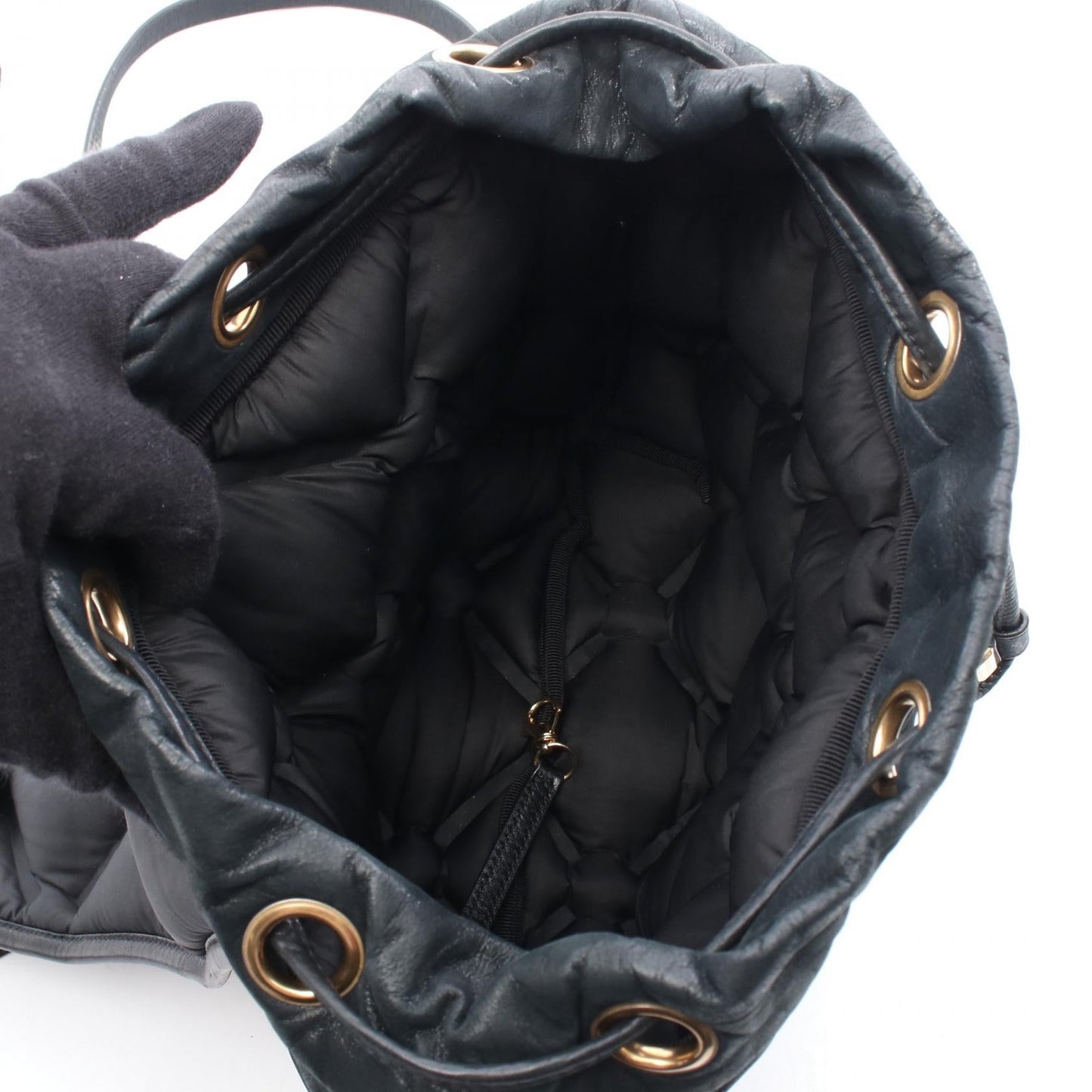 Chanel Bubble Quilt Leather Backpack