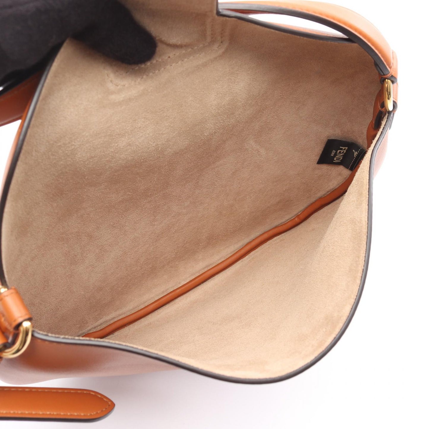 Fendi Croissant Handbag Leather Travel Bag