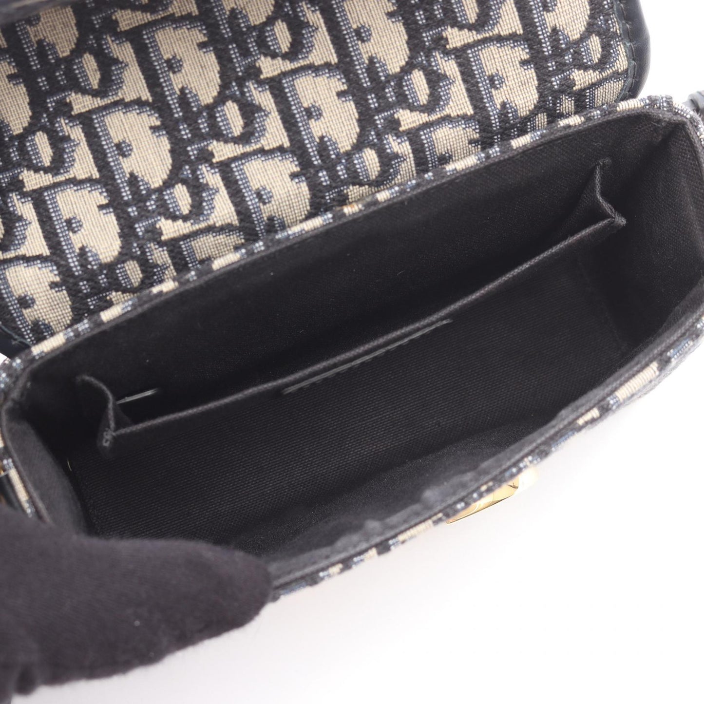Dior Oblique Shoulder Bag Leather Canvas