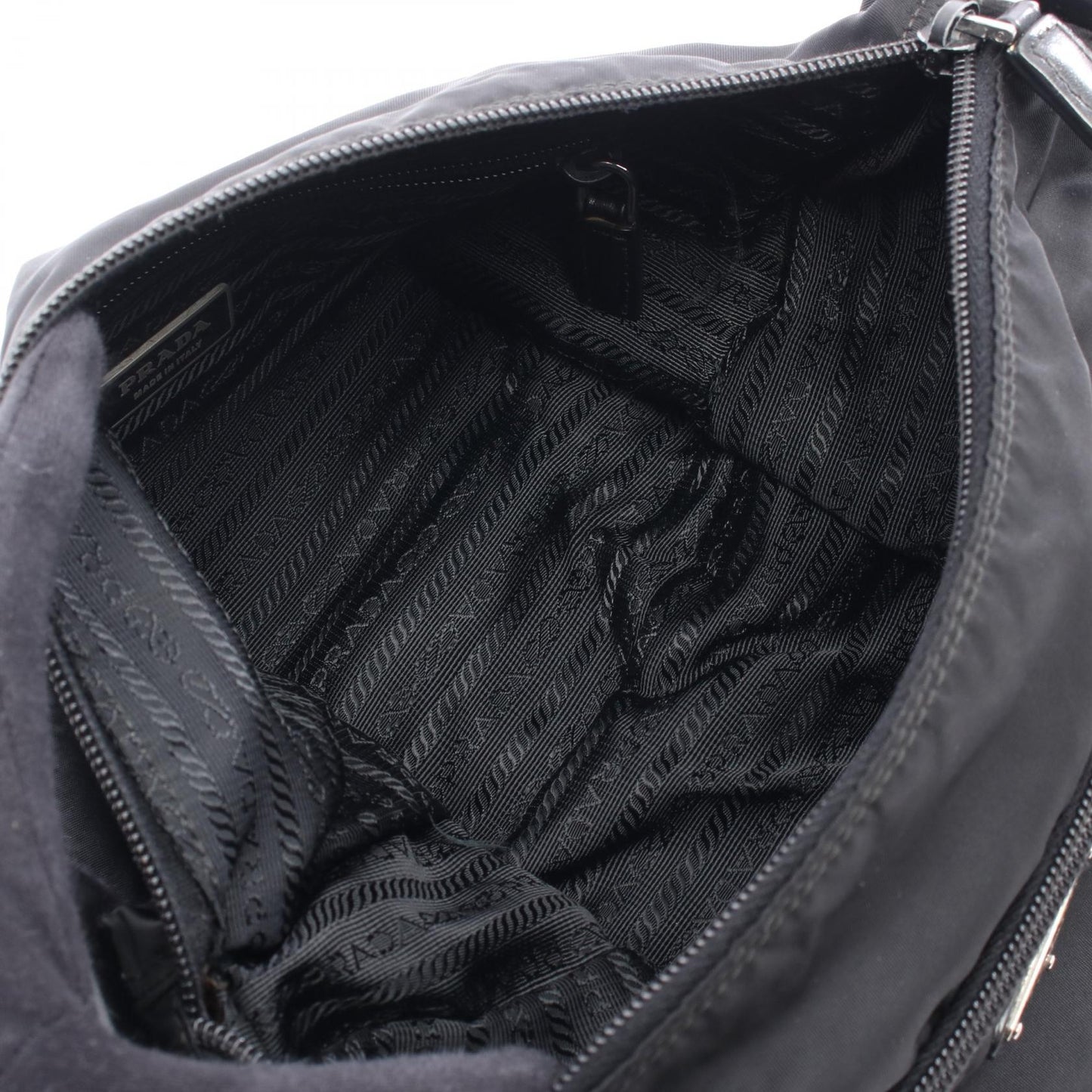 Prada Shoulder Bag Leather Nylon Shoulder Bag 8