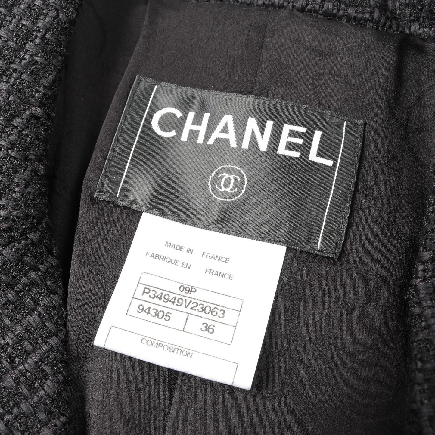 Chanel Coco Mark Button Tweed Nylon Outerwear