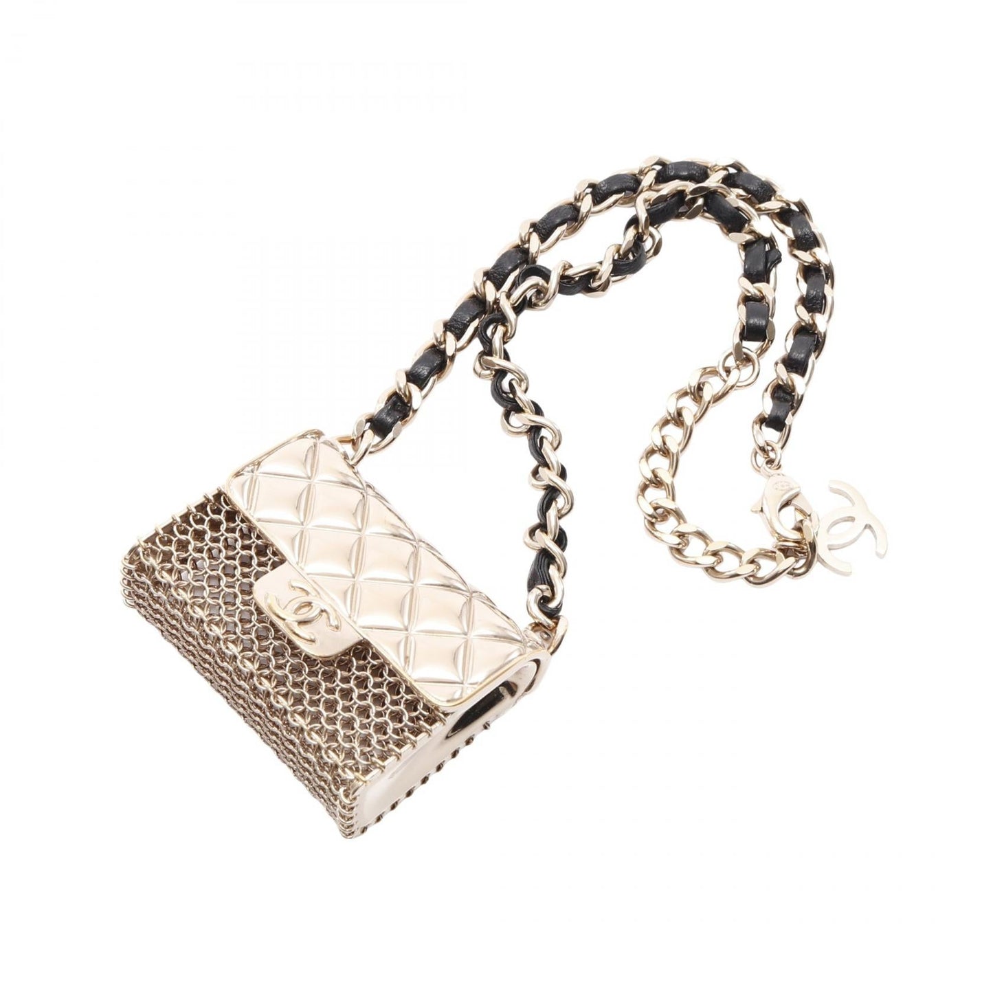 Chanel Matelasse Bag Motif Necklace