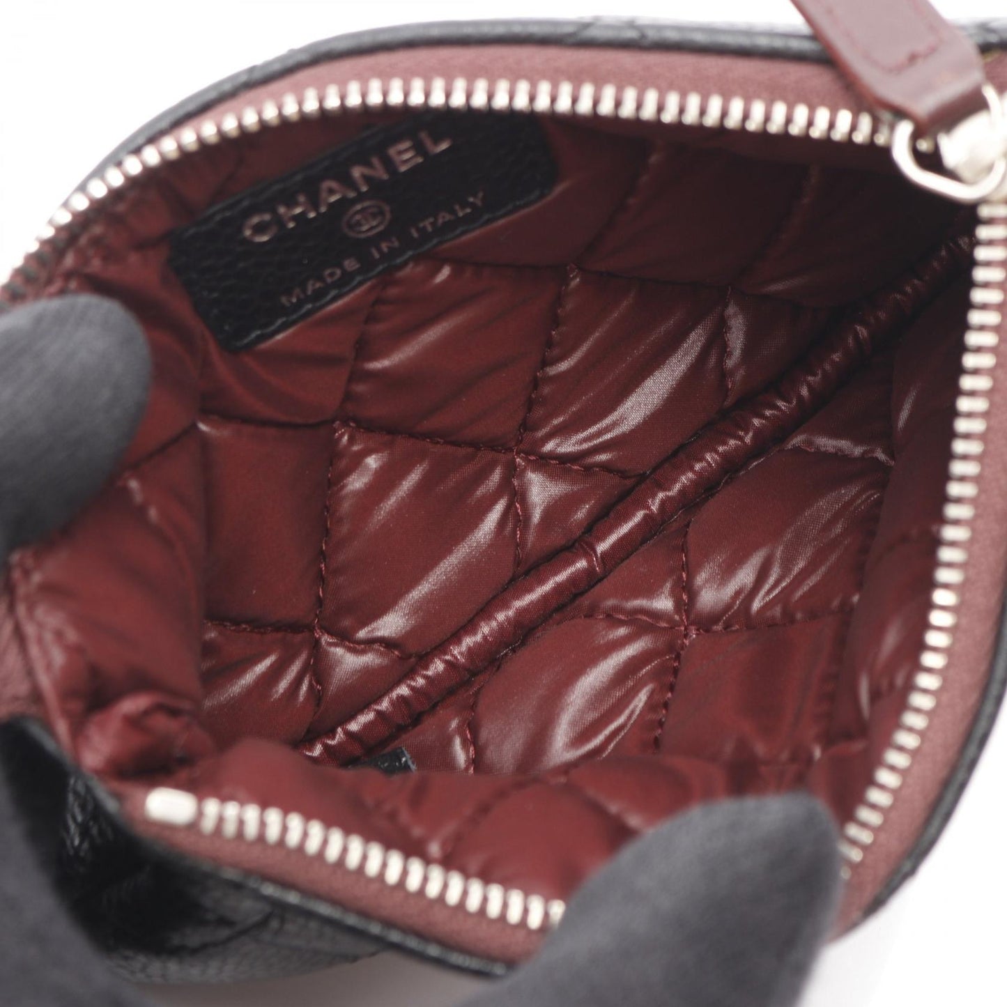 Chanel Matelasse Caviar Skin Pouch Bag