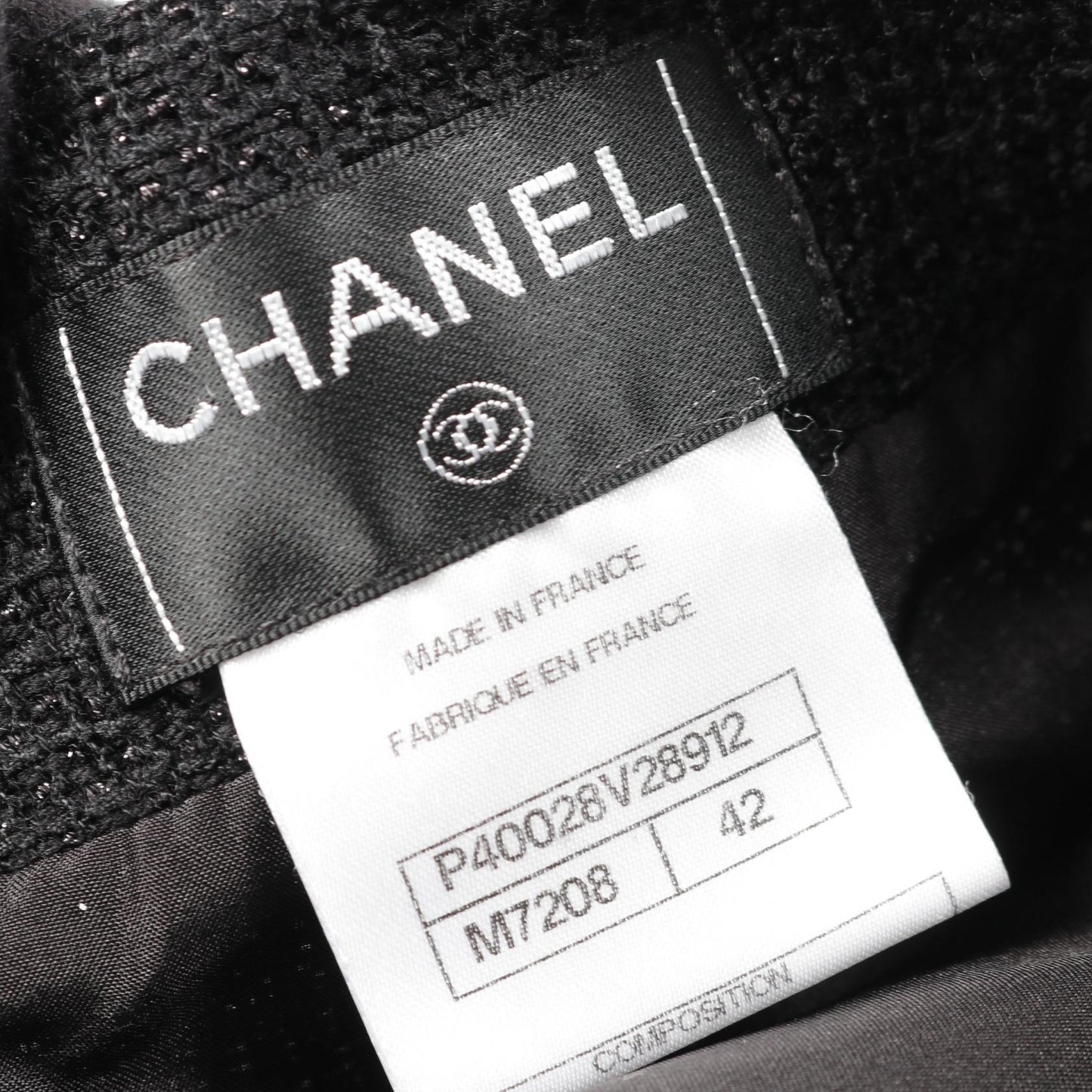 Chanel Coco Mark Wool Polyester Skirt