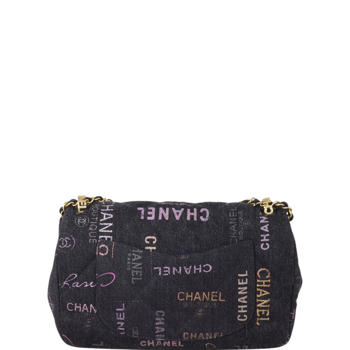 Chanel Mood Flap Bag Denim Quilted Crossbody Bag