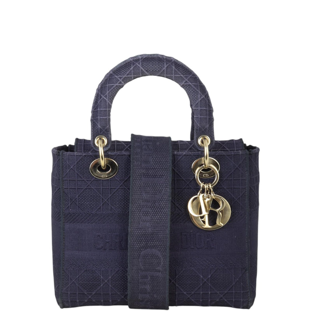 Dior Handbag Lady D-Lite 6 Canvas Medium