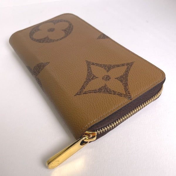 Louis Vuitton Long Purse M69353 giant reverse Monogram Canvas Brown Wallet Case