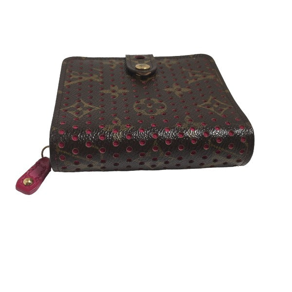 Louis Vuitton Bifold M95188 Perfo Fuchsia Zip Monogram Wallet Case