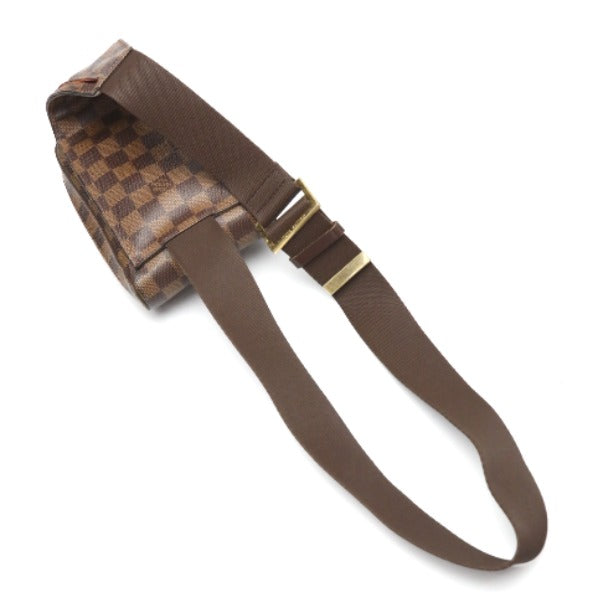 Louis Vuitton Sling N51994 Damier Waist pouch Leather Canvas Brown Crossbody Bag